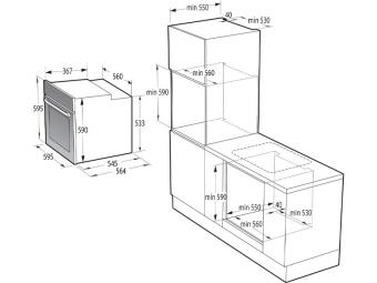 Комплект Духовой шкаф Gorenje BO6735E02BK+Варочная поверхность газовая Gorenje G641EB: 6