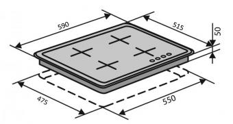 Варочная поверхность газовая VENTOLUX HG640-TA3G CEST (IVORY): 5