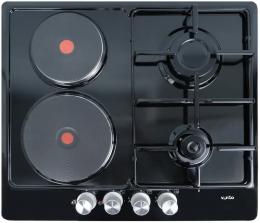 Варочная поверхность комбинированная VENTOLUX HG622 B2 S (BK): 1
