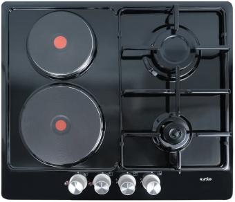 Варочная поверхность комбинированная VENTOLUX HG622 B2 S (BK): 1
