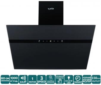 Вытяжка VENTOLUX MIRROR 60 MBG (1000) TC MS TH: 2