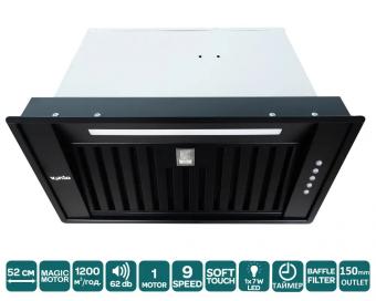 Вытяжка VENTOLUX PUNTO 60 BK (1200) ST MM BF: 2