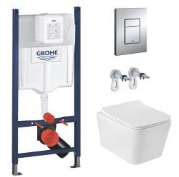 Комплект инсталляция GROHE Solido 3 в 1 3884966Q + унитаз Kroner Eife WHI493736 RIML 3884966KE523629: 1