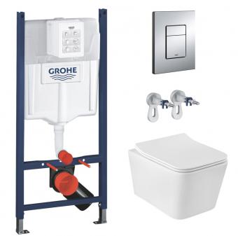 Комплект инсталляция GROHE Solido 3 в 1 3884966Q + унитаз Kroner Eife WHI493736 RIML 3884966KE523629: 1