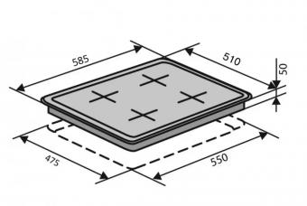 Варочная поверхность газовая VENTOLUX HSF640-T2G CEST (SAND): 4