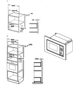 Встраиваемая микроволновая печь Interline MWA 520 SSA BA: 5