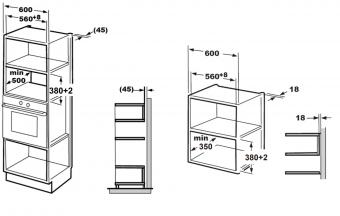 Встраиваемая микроволновая печь Interline MWG 926 SEF BA: 8