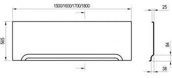 Панель для ванны фронтальная RAVAK U 170 ST (XAU0000005): 2