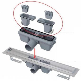 Водосточный желоб ALCA PLAST APZ106-550: 2