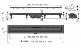 Водосточный желоб ALCA PLAST APZ19-850: 2