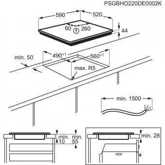 Варочная поверхность индукционная Electrolux EIV63443CT: 2