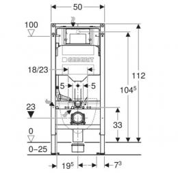 Инсталляция GEBERIT DUOFIX SIGMA для унитаза 111.300.00.6: 2