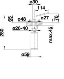 Дозатор жидкого мыла BLANCO TORRE PVD 526430: 2