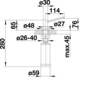 Дозатор жидкого мыла BLANCO TORRE PVD 526430: 2