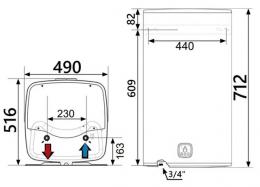 Водонагреватель Atlantic Steatite Cube WI-FI ES-VM 75 S4 C2 WD (2400W) white: 6