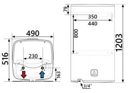 Водонагреватель Atlantic Steatite Cube WI-FI ES-VM 150 S4 C2 WD (2400W) white: 7