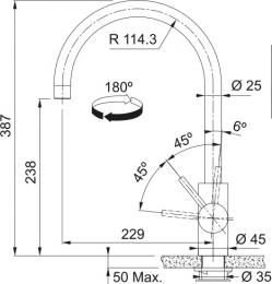Смеситель для кухни FRANKE ATLAS NEO медь 115.0628.251: 3