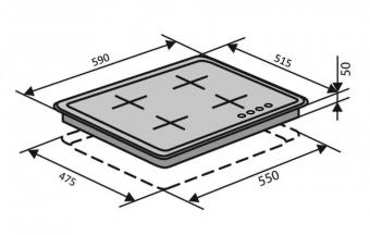 Варочная поверхность газовая VENTOLUX HG640-TA3G CEST (WH): 5