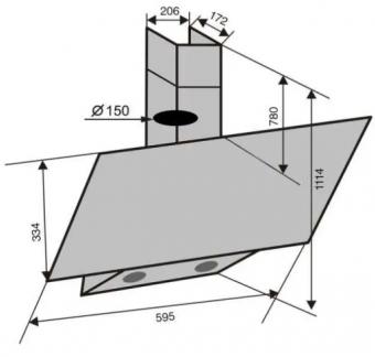 Вытяжка VENTOLUX MIRROR 60 MBG (1000) TC MS: 5