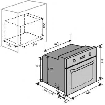 Духовой шкаф электрический VENTOLUX RICHMOND 6 TC (BK): 5