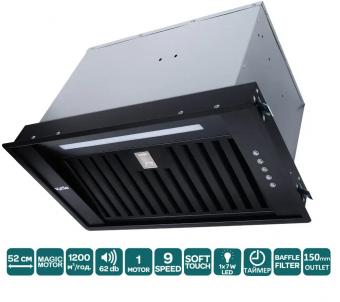 Вытяжка VENTOLUX PUNTO 52 BK (1200) ST MM BF: 2