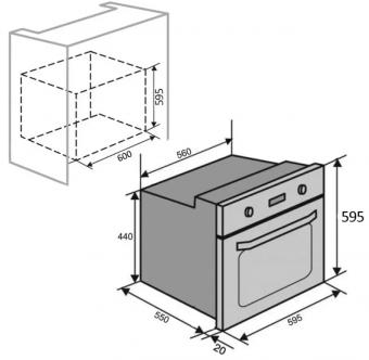 Духовой шкаф электрический VENTOLUX MONTE CARLO 6 RTC (BG): 7