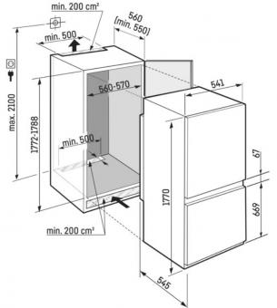 Встроенный холодильник LIEBHERR ICBNSd 5123: 8