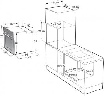 Духовой шкаф электрический Gorenje BOS6737E13BG: 6
