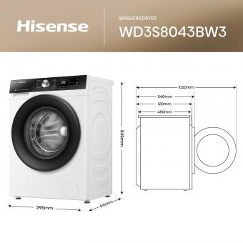 Стирально-сушильная машина HISENSE WD3S8043BW3/UA: 4