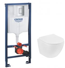 Комплект инсталляция GROHE RAPID SL 38772001 + унитаз Kroner Harz TORNADO 38772001KH483632: 1