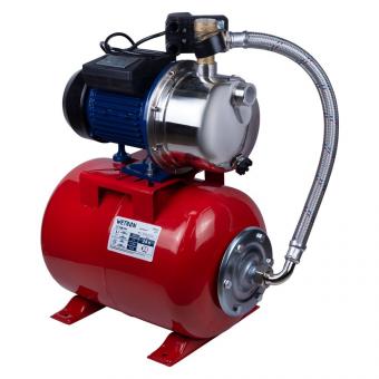 Насосная станция WETRON JETS100А5 (775054/24)1.1кВт Hmax 48м Qmax 60л/мин (самовсасывающий насос нерж) 24л Украина: 1