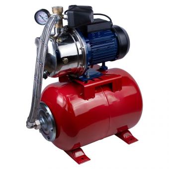 Насосная станция WETRON JETS100А5 (775054/24)1.1кВт Hmax 48м Qmax 60л/мин (самовсасывающий насос нерж) 24л Украина: 2