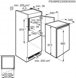 Встраиваемый холодильник Electrolux LFB2AE88S1: 2