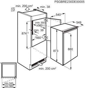 Встраиваемый холодильник Electrolux LFB2AE88S1: 2