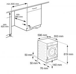 Встаиваемая стиральная машина Electrolux EW7WN368SUI: 2
