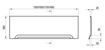 Панель для акриловой ванны RAVAK Vanda II 150x70 XAU0000006: 2