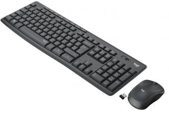 Клавиатура+мышь беспроводная Logitech MK295 Silent UA Graphite (920-009800): 1