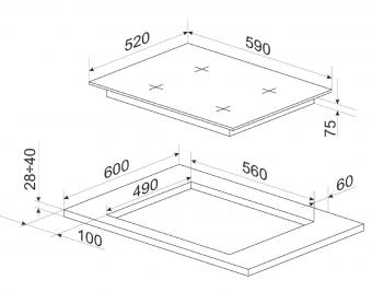 Варочная поверхность газовая Hansa BHGS650103: 3