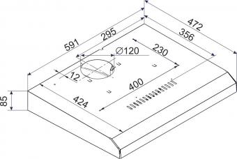 Вытяжка Hansa OSC6133SIH: 2