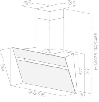 Вытяжка кухонная Elica STRIPE @ WH/A/60: 4