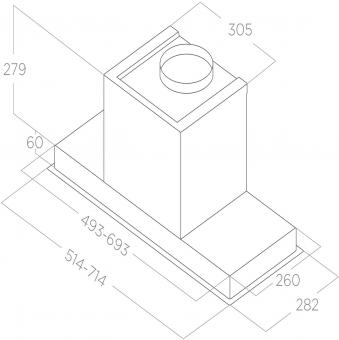 Вытяжка Elica HIDDEN ADVANCE PLUS @ BL GL/A/52: 5