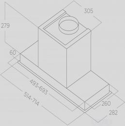 Вытяжка Elica HIDDEN ADVANCE PLUS @ BL GL/A/72: 4