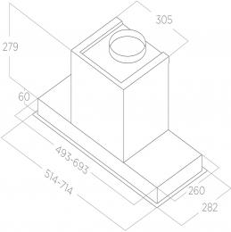 Вытяжка Elica HIDDEN ADVANCE PLUS @ IX/A/52: 4