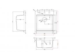 Мойка Elleci Granitek TIME 102 on top cemento 48: 2