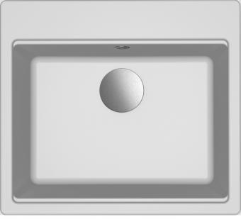 Мойка Elleci Granitek TIME 105 on top bianco 68: 1