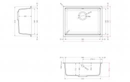 Мойка Elleci Granitek TIME 105 under top cemento 48: 2