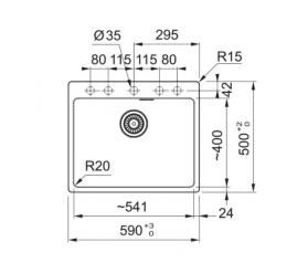 Мойка FRANKE MRG 610-52 TL черный матовый 114.0668.903: 2