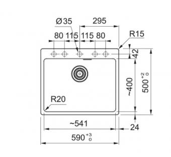 Мойка FRANKE MRG 610-52 TL черный матовый 114.0668.903: 2