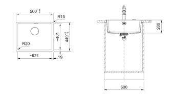 Мойка FRANKE MRG 610-52 оникс 114.0668.904: 2