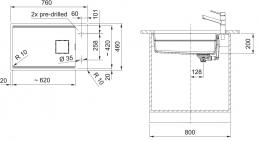 Мойка FRANKE KNG 110-62 оникс 125.0517.092: 2